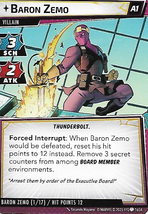 Baron Zemo Villain Scenario