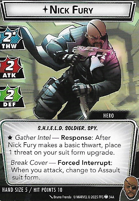 Nick Fury Hero Cards
