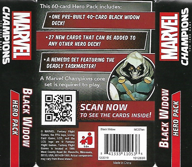 Black Widow Package Art