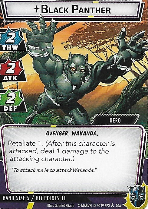 Black Panther Hero Cards