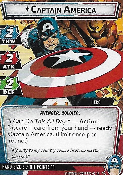 Captain America Hero Cards