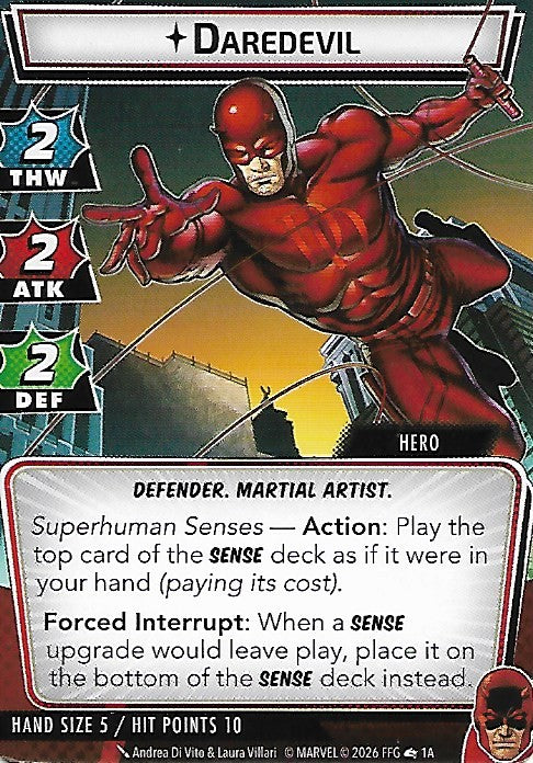 Daredevil Hero Cards