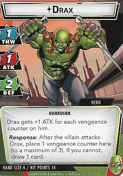 Drax Hero Cards