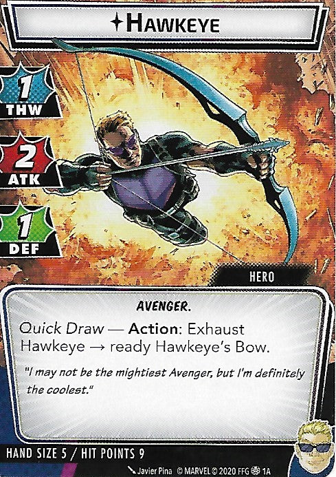 Hawkeye Hero Cards