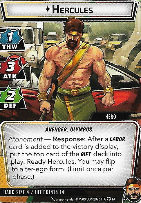 Hercules Hero Cards