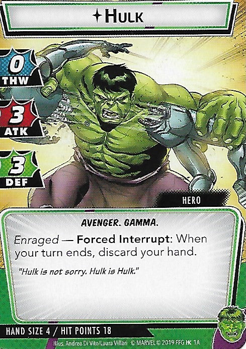 Hulk Hero Cards