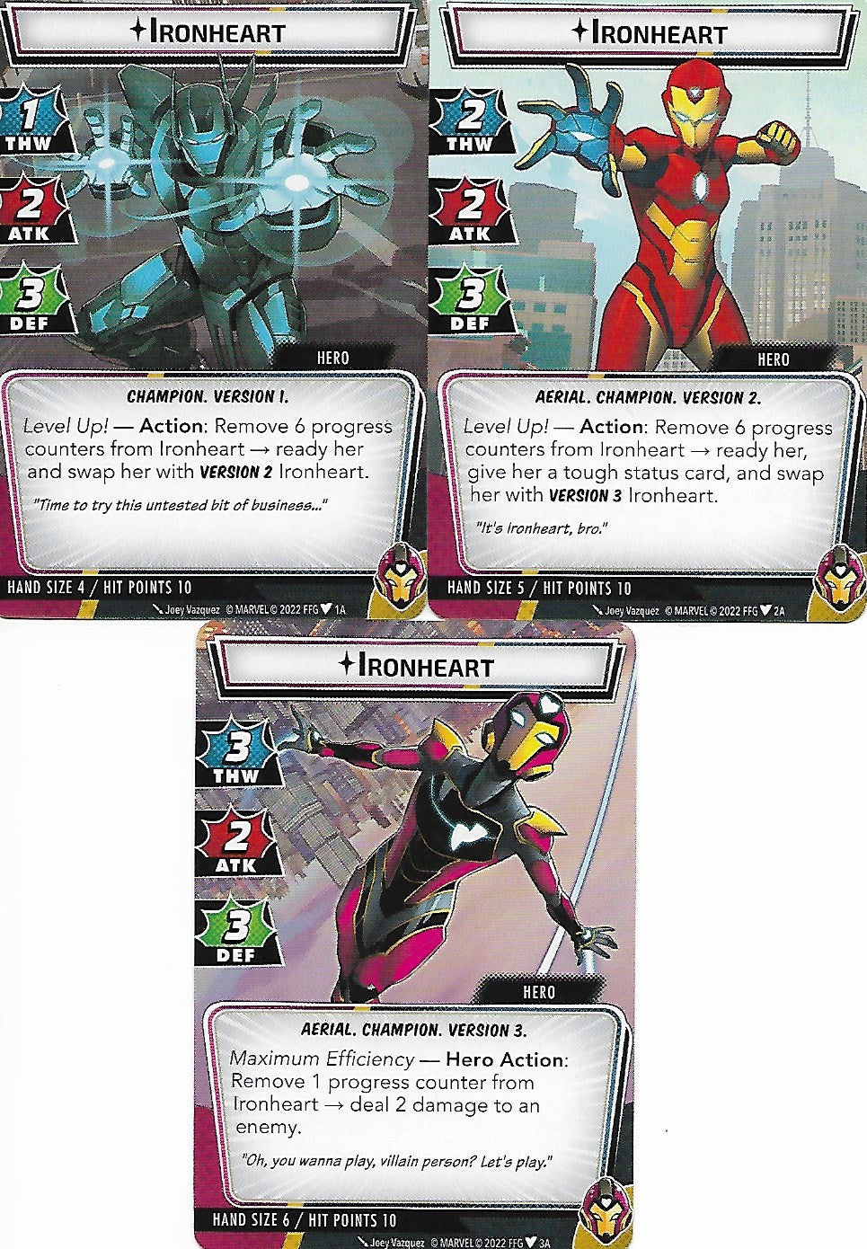 Ironheart Hero Cards