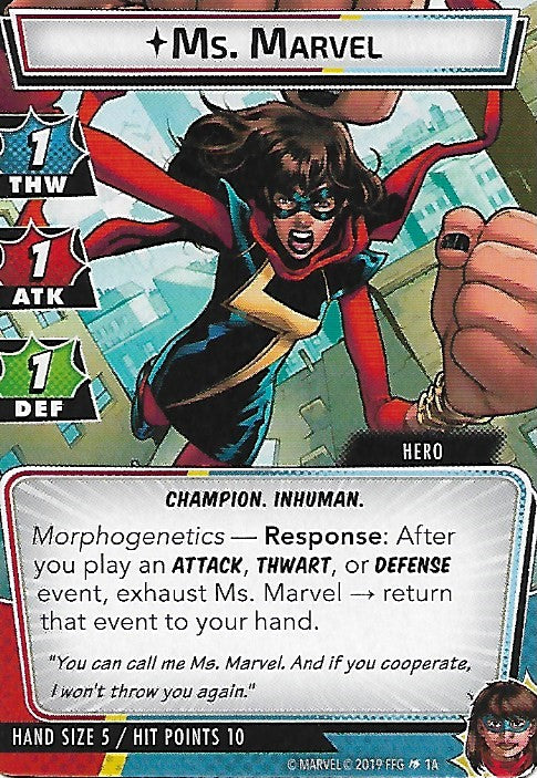 Ms. Marvel Hero Cards