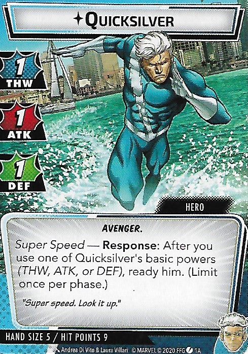 Quicksilver Hero Cards