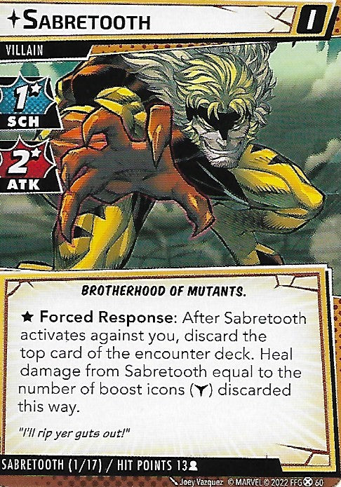 Sabretooth Villain Scenario