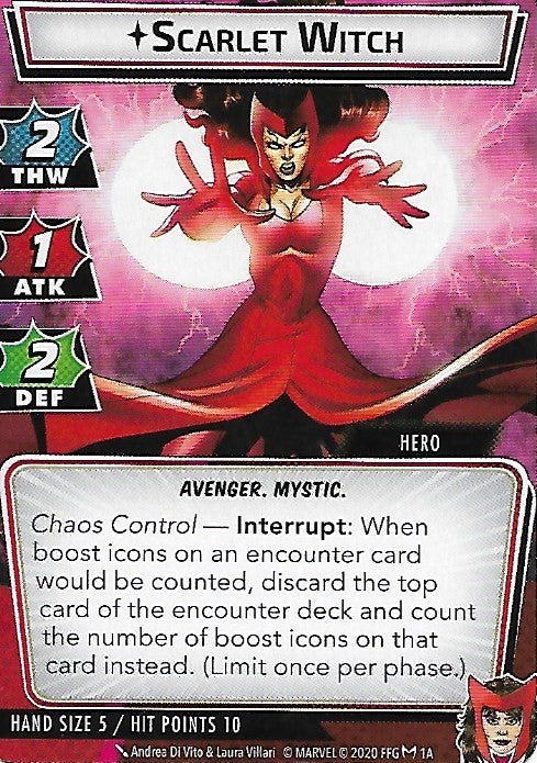 Scarlet Witch Hero Cards