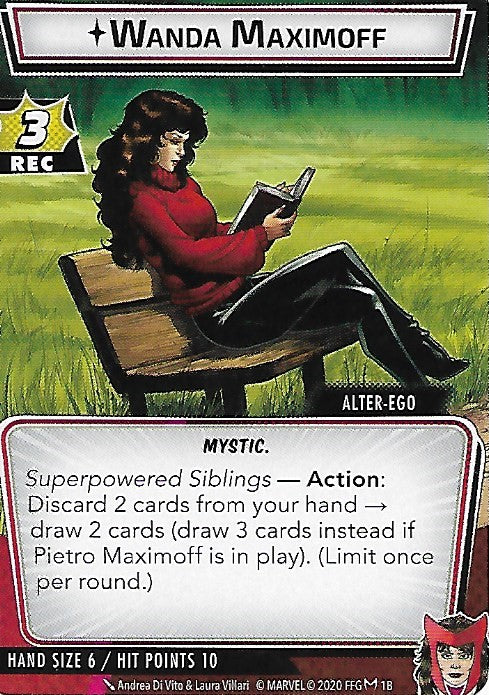 Scarlet Witch Hero Cards