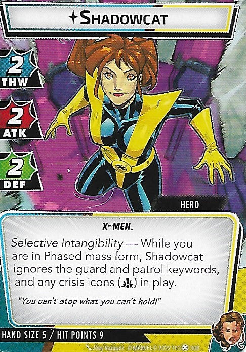 Shadowcat Hero Cards