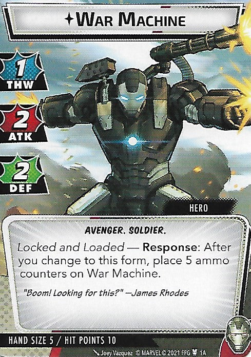 War Machine Hero Cards