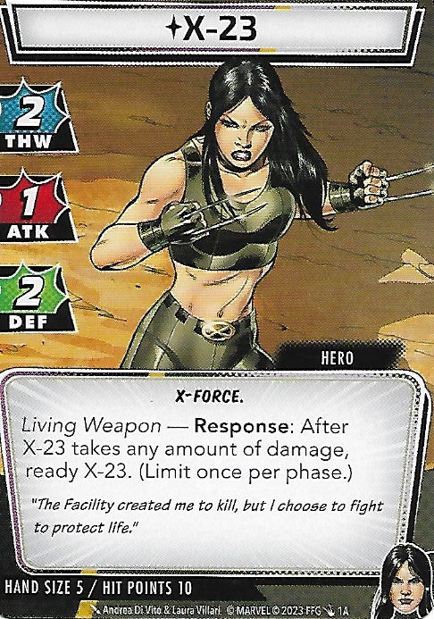 X-23 Hero Cards