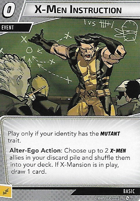 X-Men Instruction